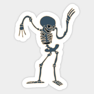 Dancing Skeleton Sticker